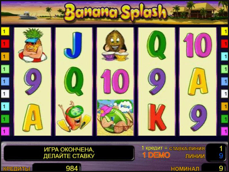Banana splash игровой автомат.
